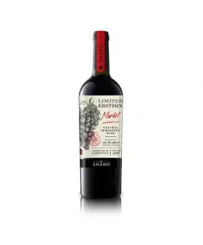 Вино SHABO Limited Edition Мерло природно-напівсолодке червоне 0.75 л